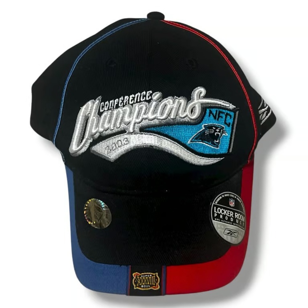 Carolina Panthers 2003 Conference Champions Reebok Baseball Cap Hat New B